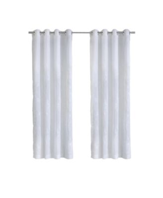 Белая занавеска Habitat Selina Sheer Grommet Leaf Embroidered, 100% Polyester