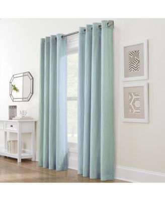 Habitat Harmony Light Filtering Providing Privacy Soft and Relaxed Feel in Room Grommet Curtain Panel, Sky Blue