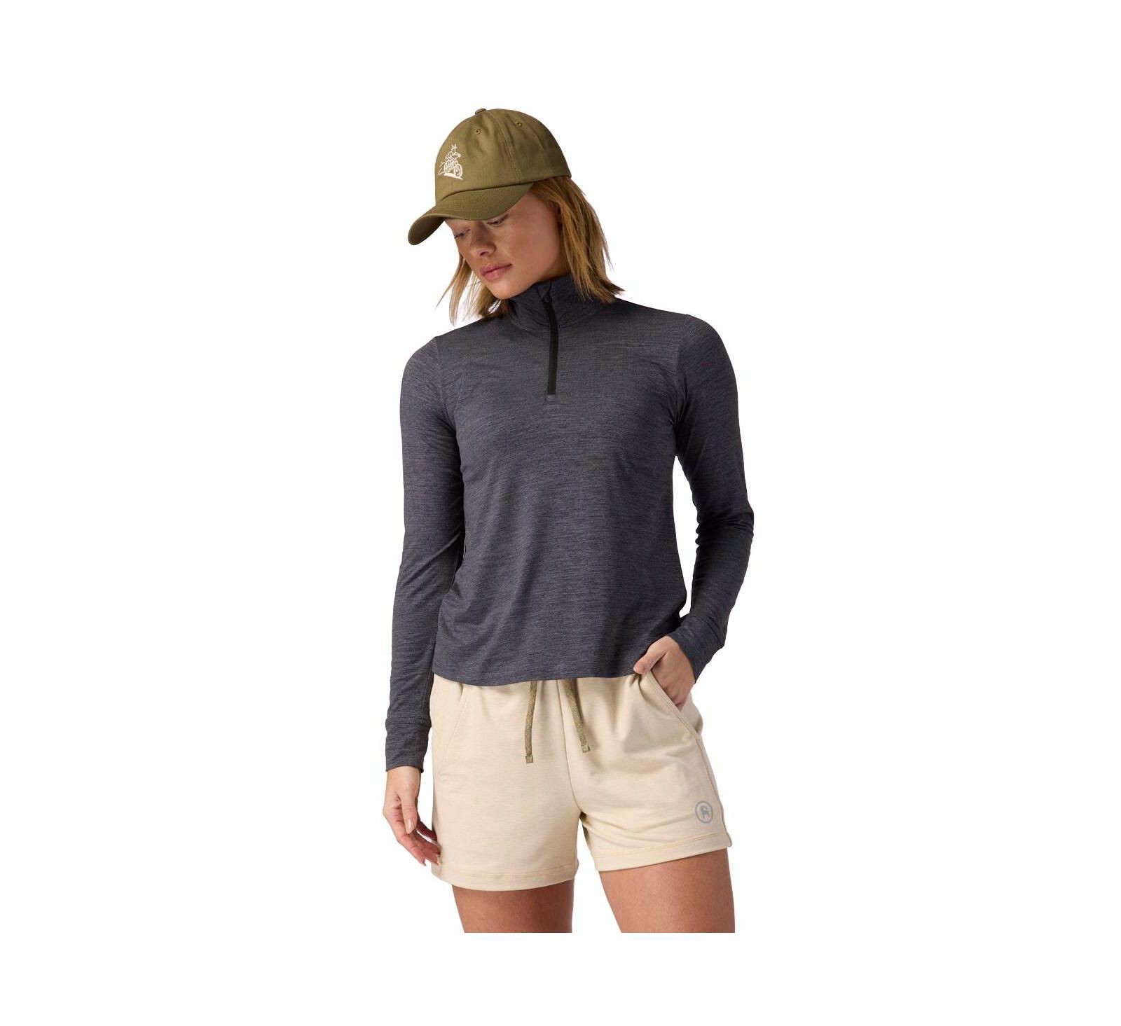 Женский лонгслив Backcountry Destination Zip Pullover Performance Top