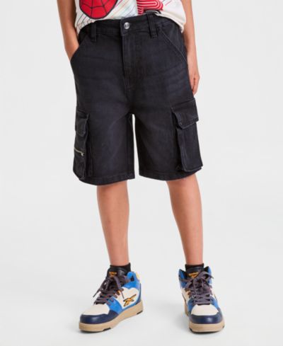 Epic Threads Big Boys' 5-20 Denim Cargo Shorts, Macy's Exclusive