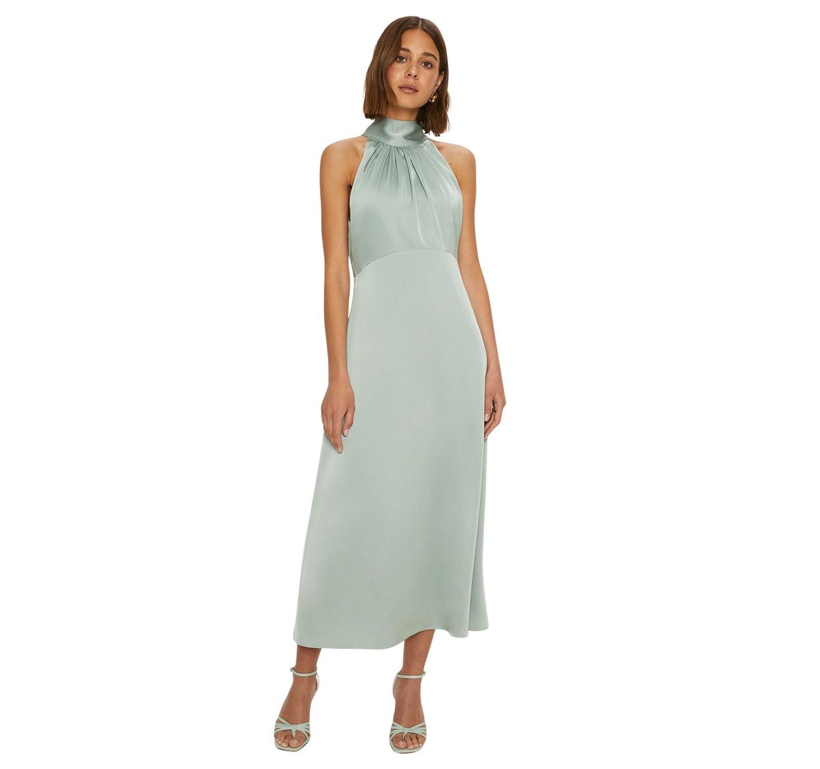 Женское миди-платье Oasis Satin Halter Neck Bridesmaid