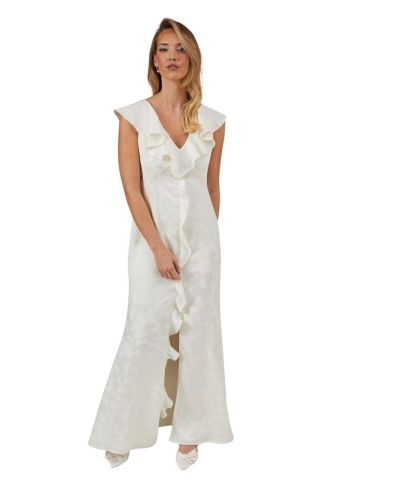 Женское вечернее платье Oasis Satin Jacquard V-Neck Bridesmaid