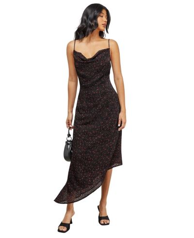 Платье Warehouse Women's Spot Devore Cowl Neck Maxi
