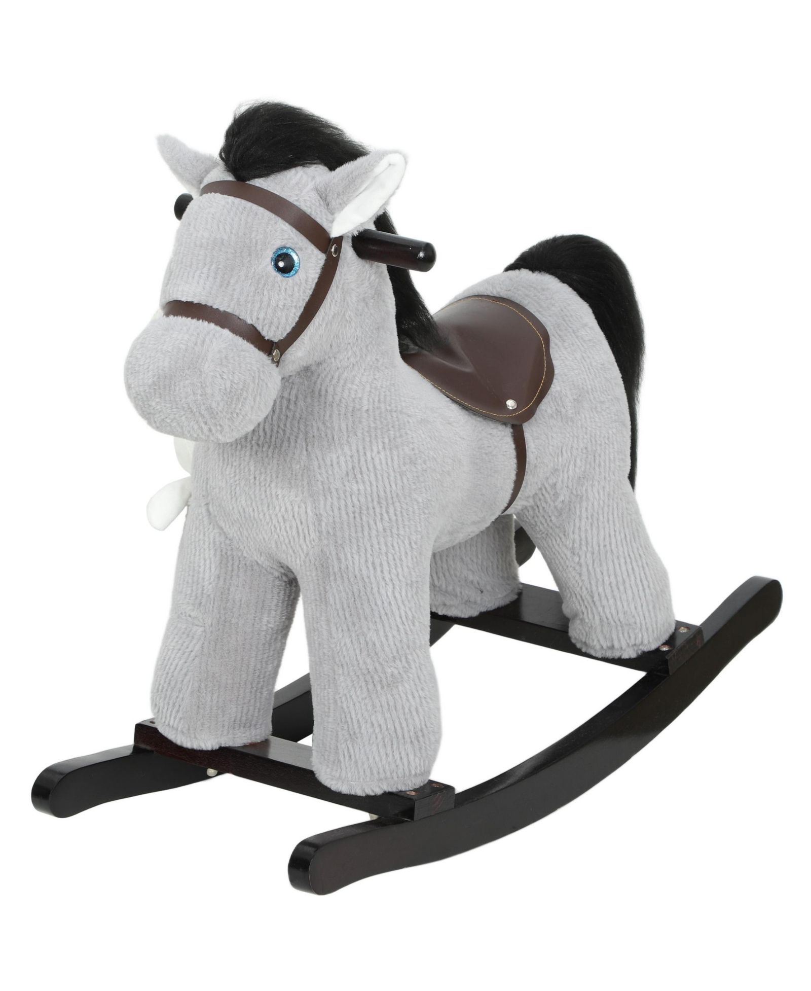 Качалка Qaba Toddler Rocking Horse с реалистичным ржанием