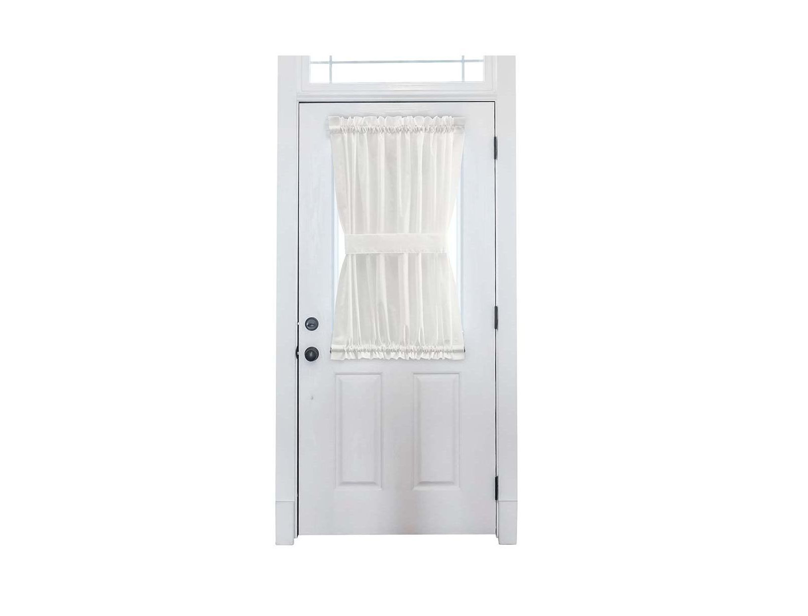 Ellis Curtain Stacey 1.5" Rod Pocket High Quality Fabric Solid Color Door Panel