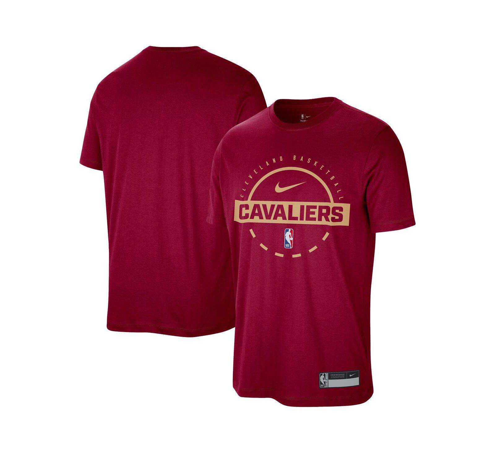 Nike Men's Wine Cleveland Cavaliers 2025/26 On-Court Flare Performance Practice T-Shirt