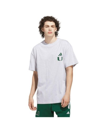 Мужская футболка adidas Gray Miami Hurricanes Off-Court