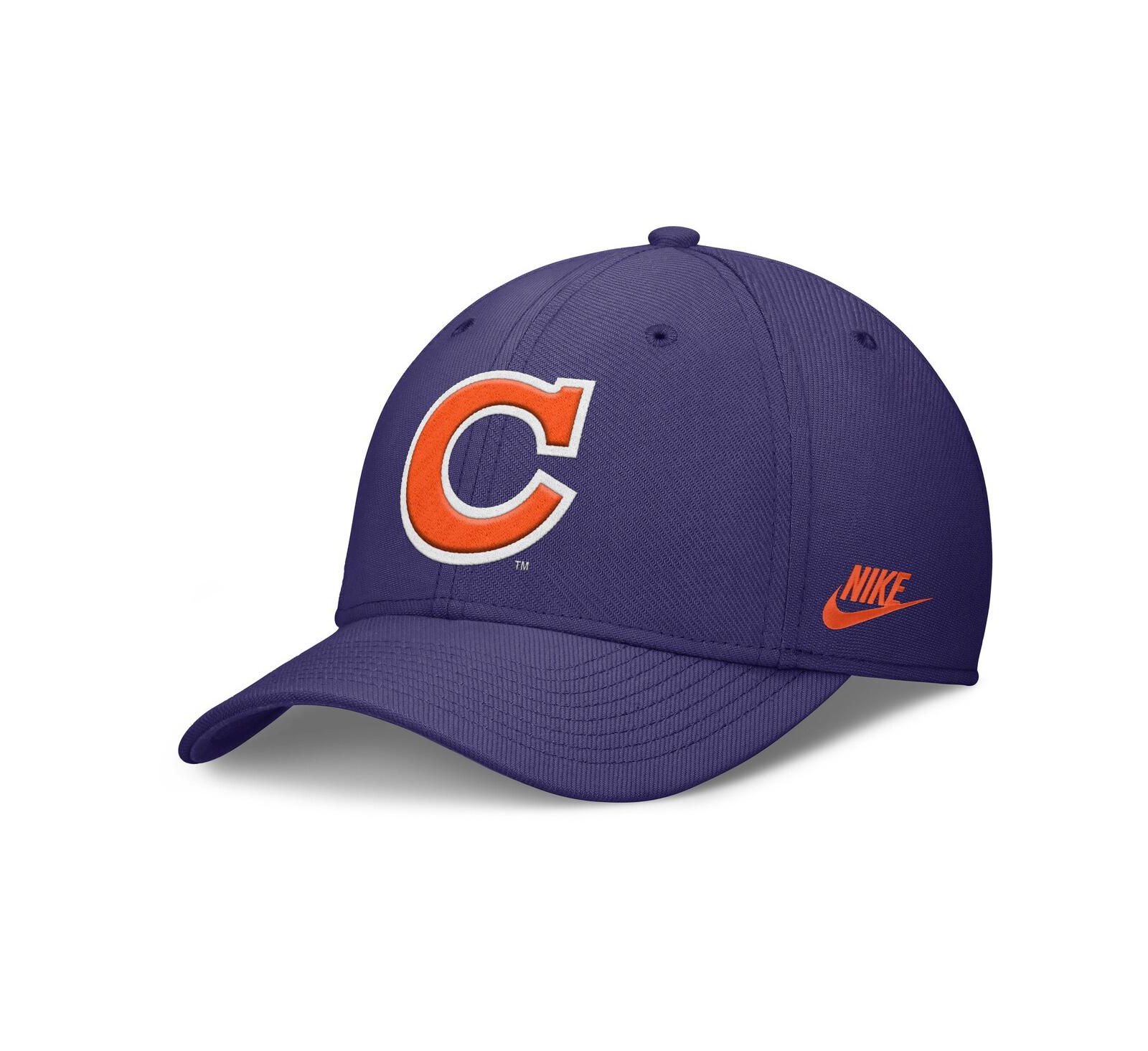 Мужская кепка Nike Clemson Tigers Rise Academic Dri-FIT Flex, фиолетовая