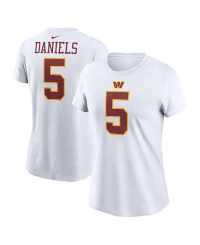 Женская футболка Nike Jayden Daniels White Washington Commanders Super Bowl Era Name & Number