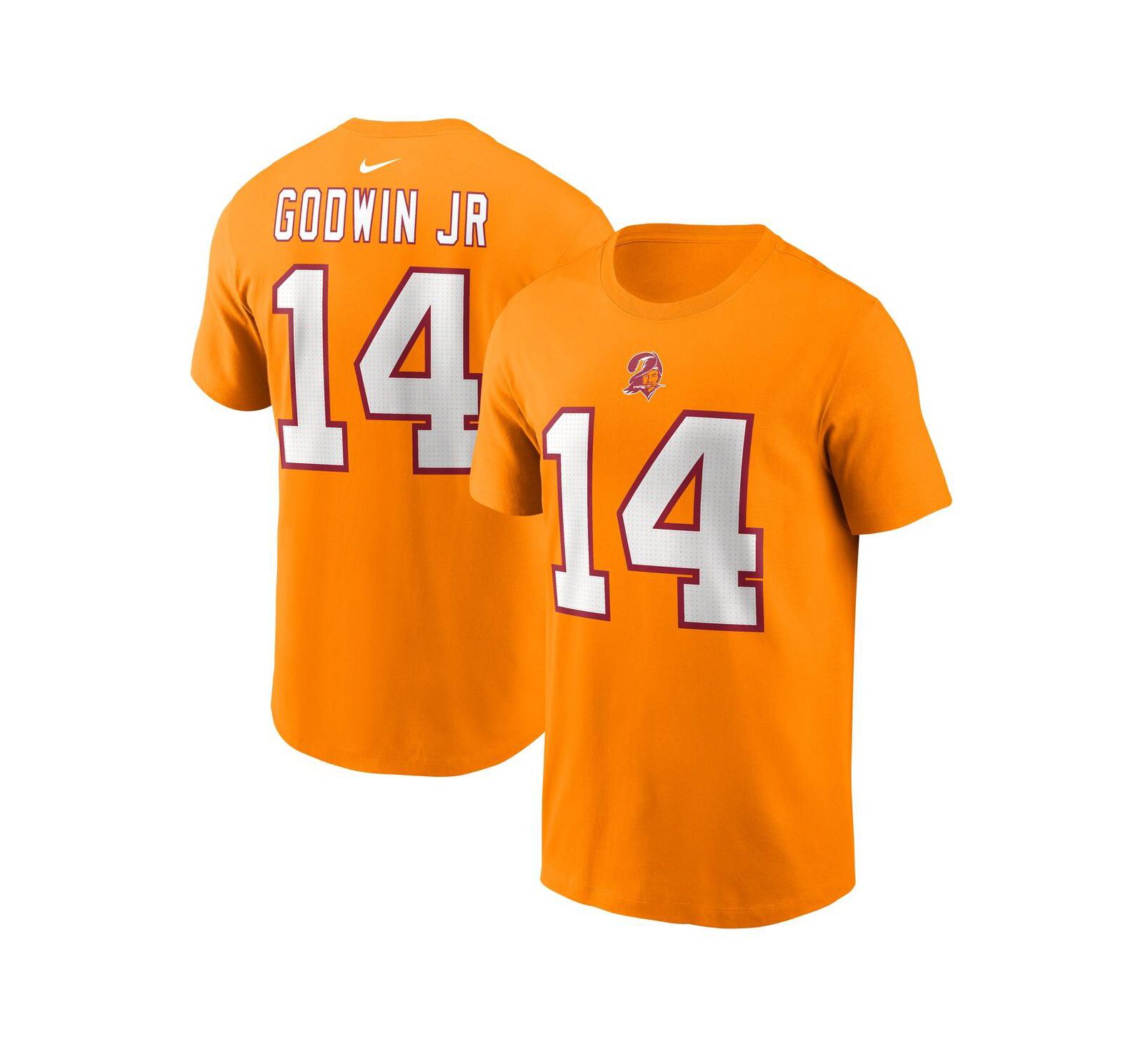 Nike Men's Chris Godwin Jr. Orange Tampa Bay Buccaneers Player Name & Number T-Shirt