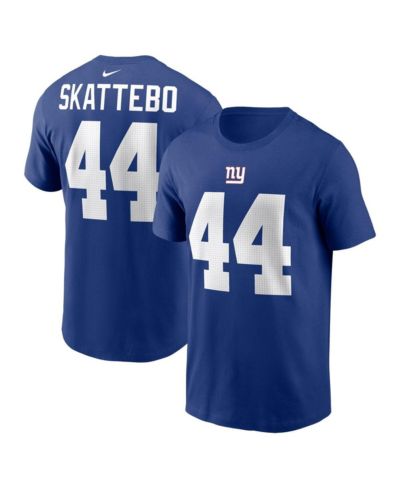 Nike Men's Cam Skattebo Royal New York Giants Name & Number T-Shirt