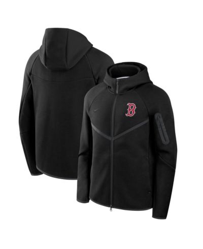 Мужская ветровка Nike Boston Red Sox Tech Fleece Windrunner Full-Zip Hoodie Black