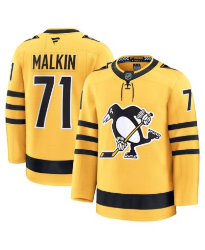 Джерси Fanatics Men's Evgeni Malkin Gold Pittsburgh Penguins