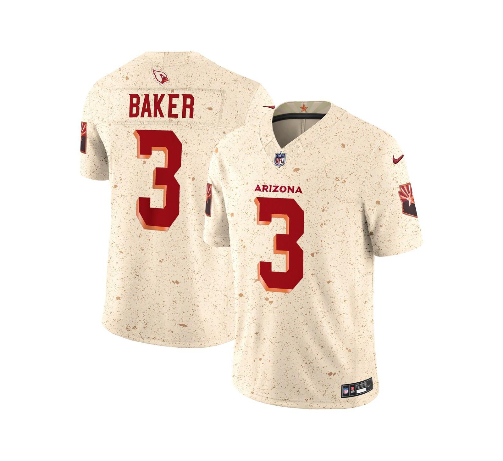 Мужская Nike Budda Baker Natural Arizona Cardinals 2025 Rivalries Collection Limited Jersey