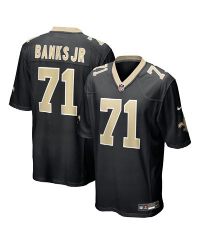 Мужская игровая джерси Nike Kelvin Banks Jr. New Orleans Saints 2025 NFL Draft, черная