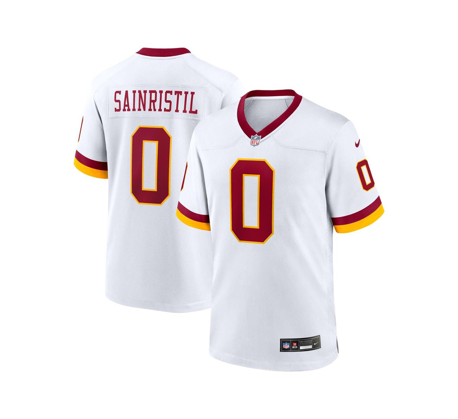 Nike Men's Mike Sainristil White Washington Commanders Game Super Bowl Era Jersey
