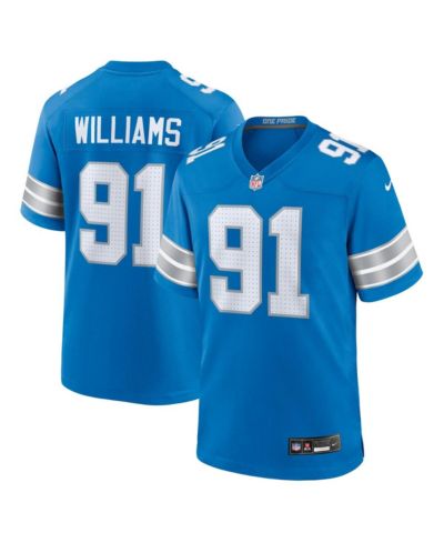 Nike мужская джерси Tyleik Williams Blue Detroit Lions 2025 NFL Draft First Round Pick Game