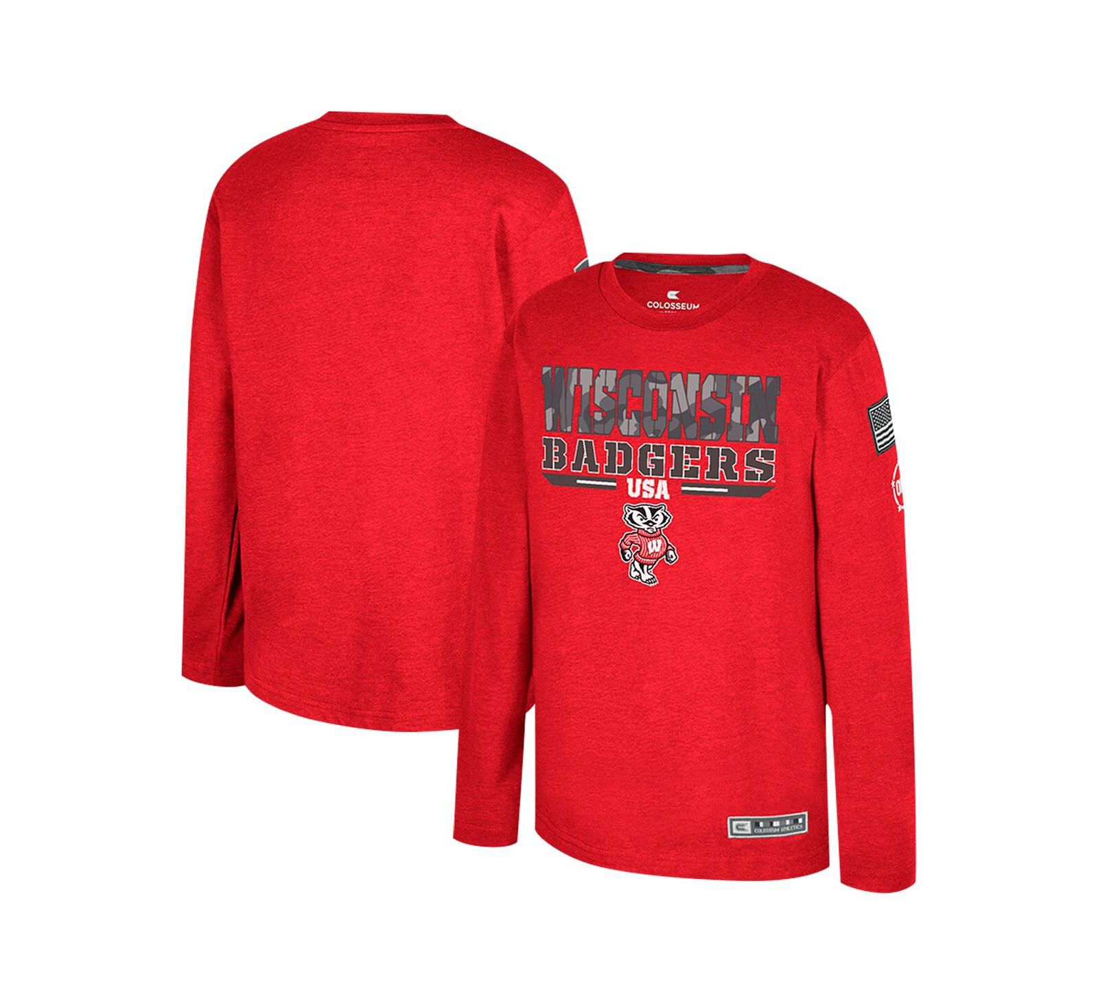 Футболка Colosseum Wisconsin Badgers OHT Military Appreciation