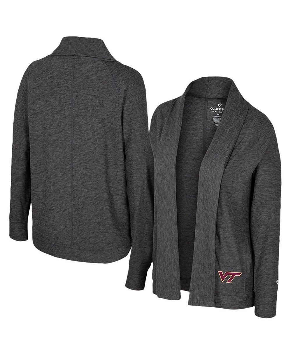 Colosseum Women's Charcoal Virginia Tech Hokies Dash Cardigan