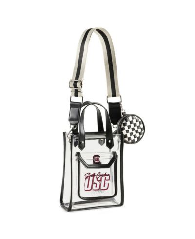 WEAR by Erin Andrews Сумка-кошелек South Carolina Gamecocks, прозрачная, с кросс-сумкой