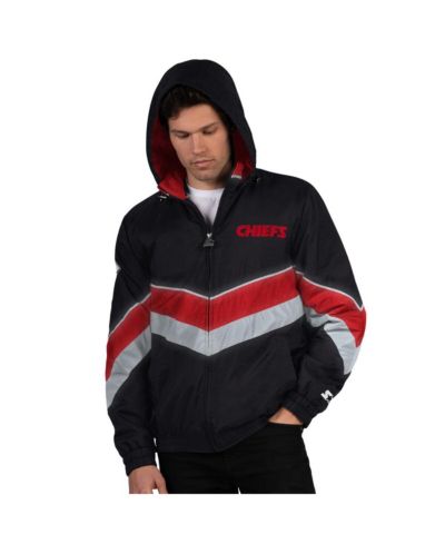Мужская куртка Starter Men's Black/Red Kansas City Chiefs Thursday Night Gridiron Full-Zip Jacket