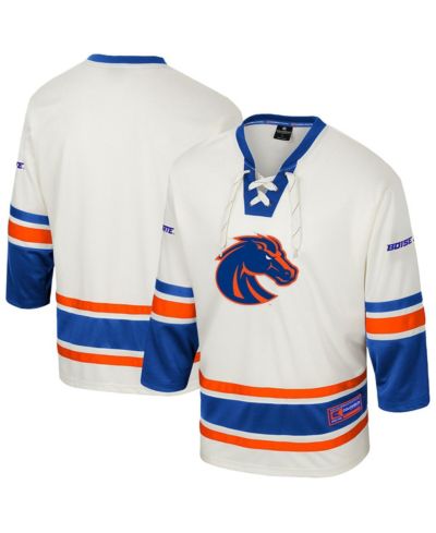 Colosseum Мужская хоккейная джерси Boise State Broncos Puck Proud Cream