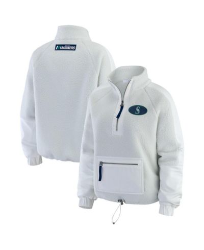 WEAR by Erin Andrews Женская куртка на молнии Seattle Mariners Gray Polar Fleece