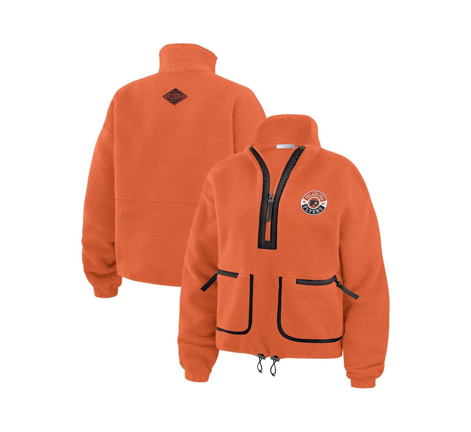 Женская флисовая куртка WEAR by Erin Andrews Philadelphia Flyers Half-Zip, оранжевая