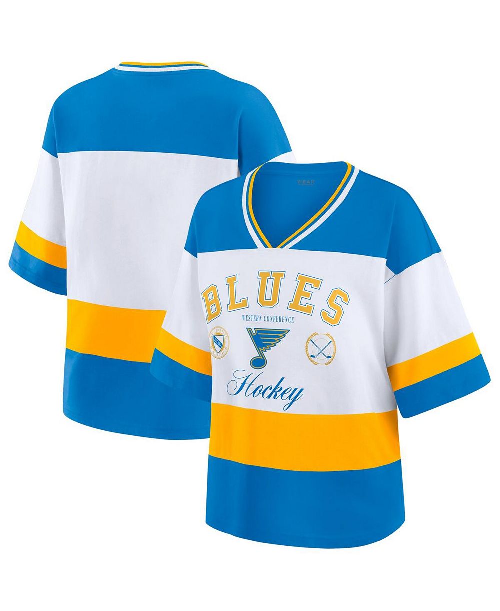 WEAR by Erin Andrews Женская футболка в стиле джерси St. Louis Blues, синий/белый