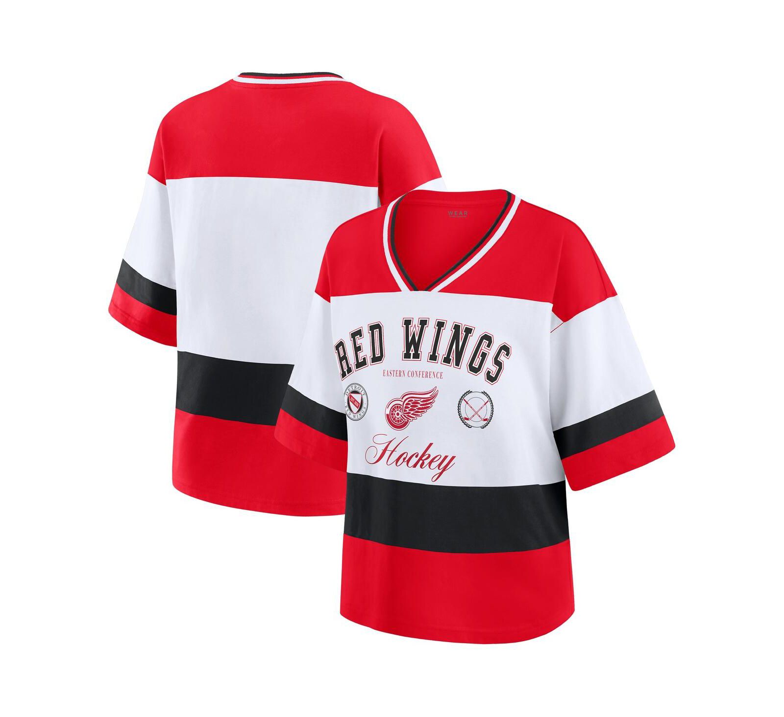 WEAR by Erin Andrews Женская футболка-джерси Detroit Red Wings красная/белая