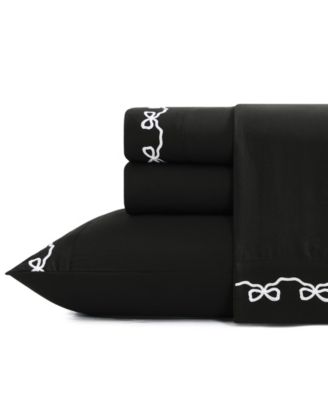 ELLE Décor Набор из 4 простыней с вышивкой, Twin