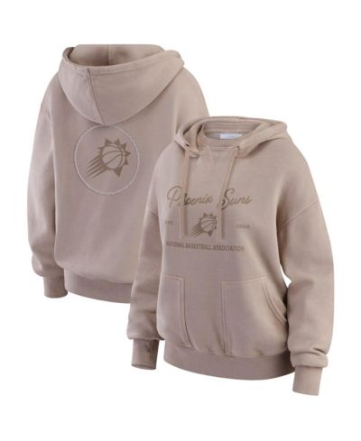 WEAR by Erin Andrews Women's Tan Phoenix Suns Washed Pullover Crewdie