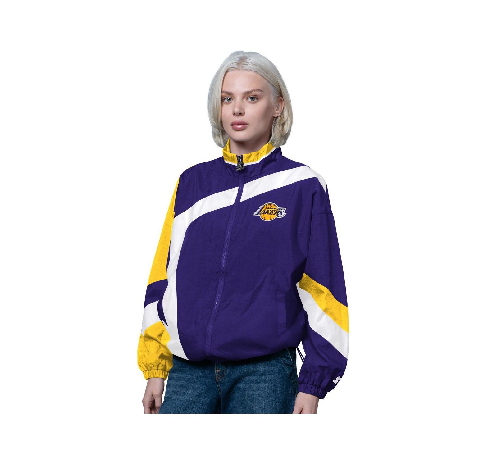Starter Женский Purple/Gold Los Angeles Lakers 1st Quarter Full-Zip Jacket