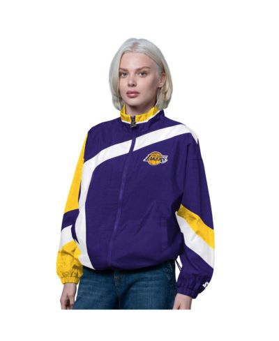 Starter Женский Purple/Gold Los Angeles Lakers 1st Quarter Full-Zip Jacket