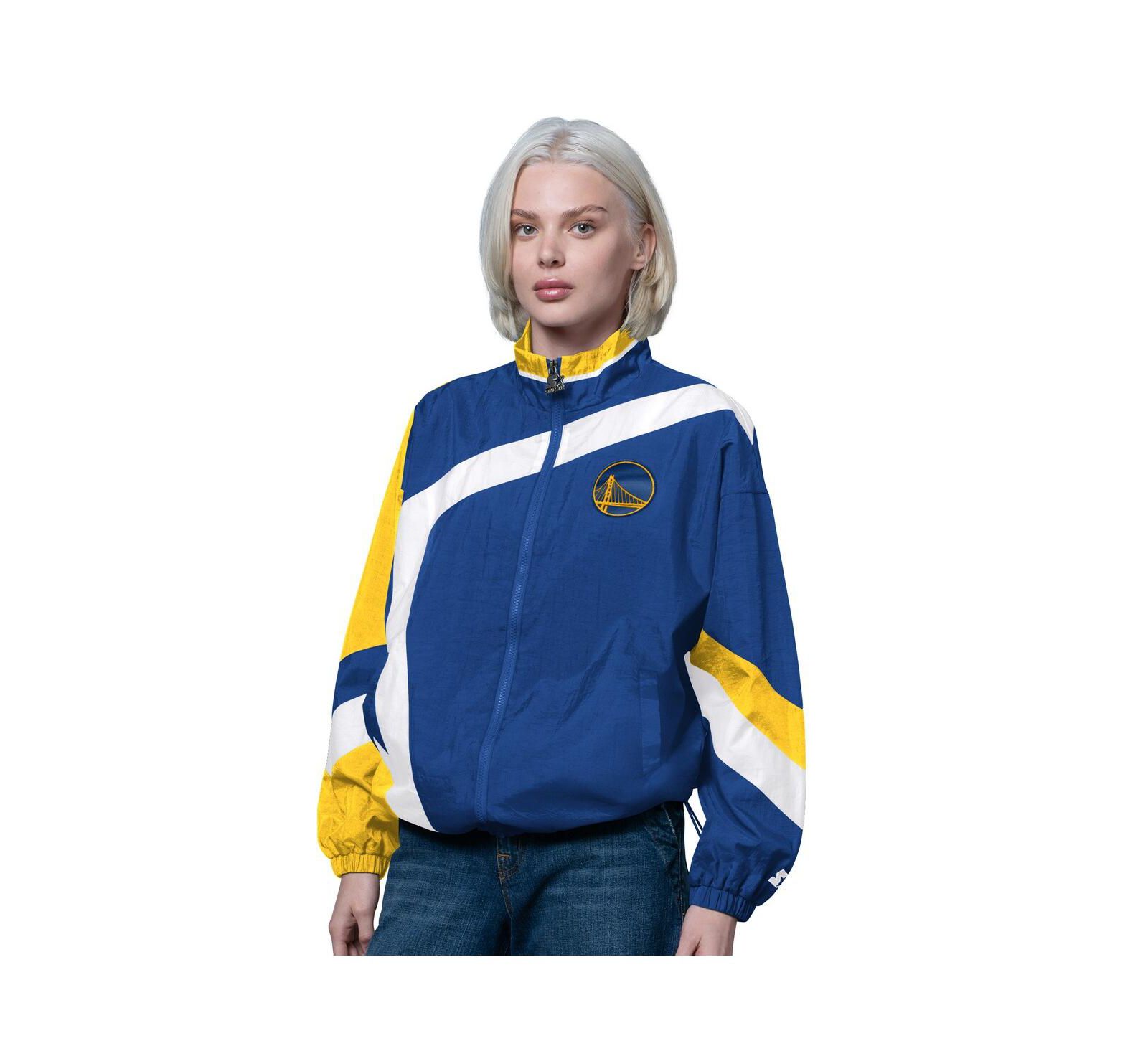 Starter Women's Royal/Gold Golden State Warriors 1st Quarter Full-Zip Jacket