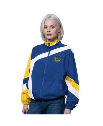 Женская куртка Starter Royal/Gold Golden State Warriors 1st Quarter Full-Zip