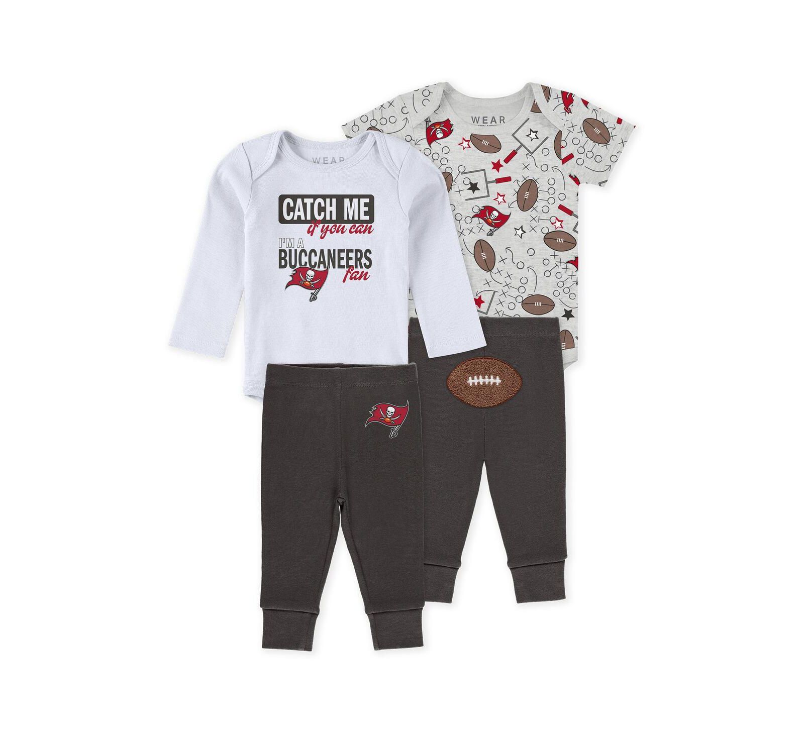 Комплект боди и брюк WEAR by Erin Andrews Tampa Bay Buccaneers для младенцев