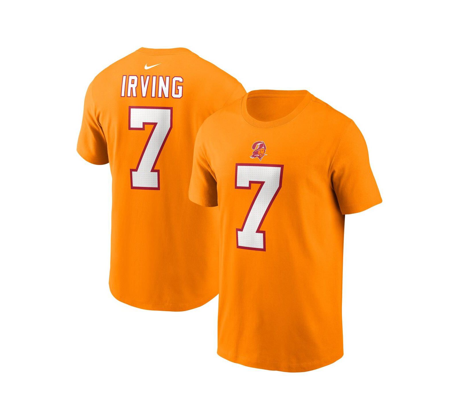 Nike Мужская футболка Bucky Irving Orange Tampa Bay Buccaneers с именем и номером игрока