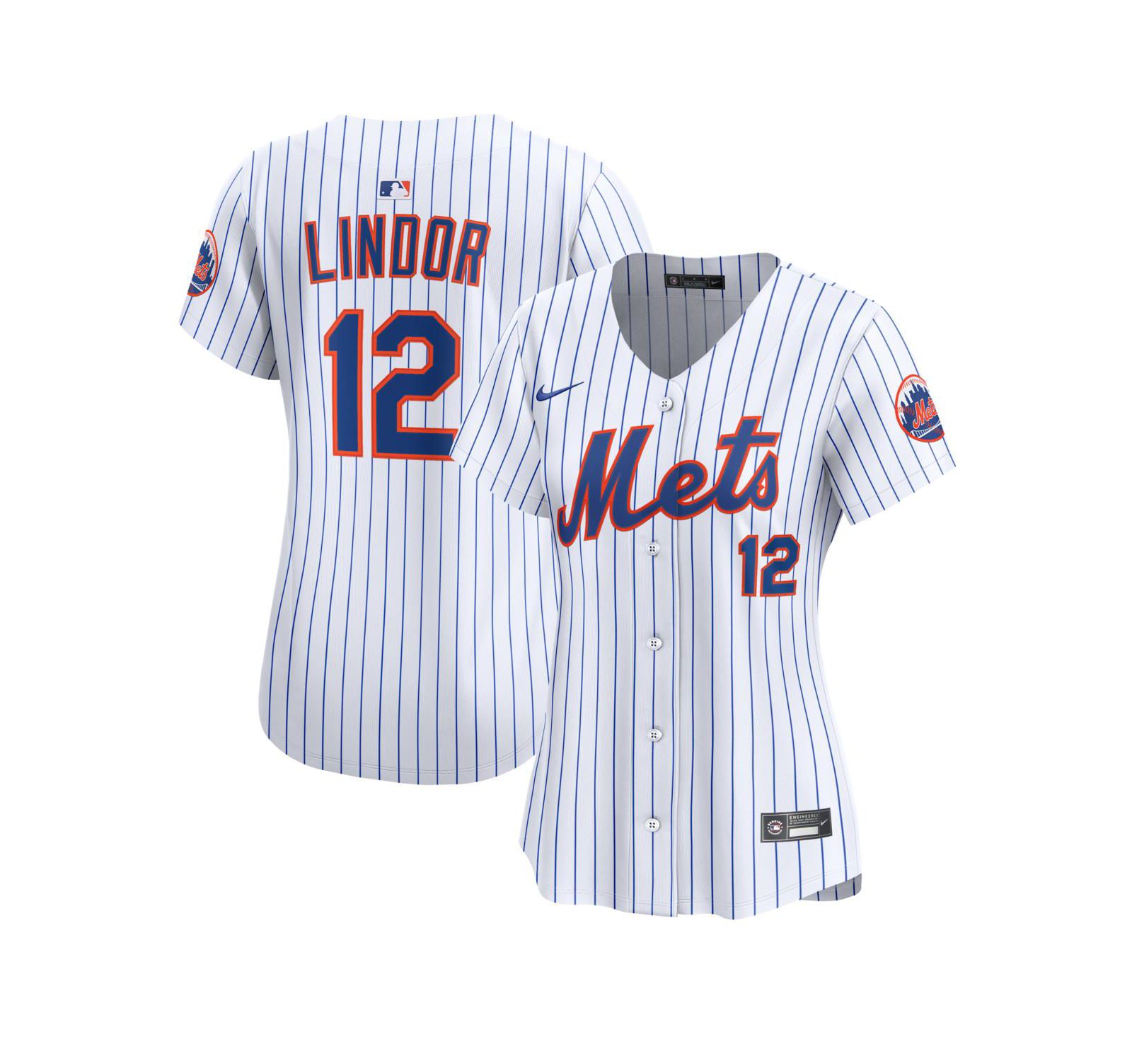 Nike Women's Francisco Lindor White New York Mets Home Limited Jersey