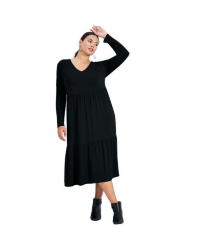 AVENUE Women's Nylah Tiered Knit Dress