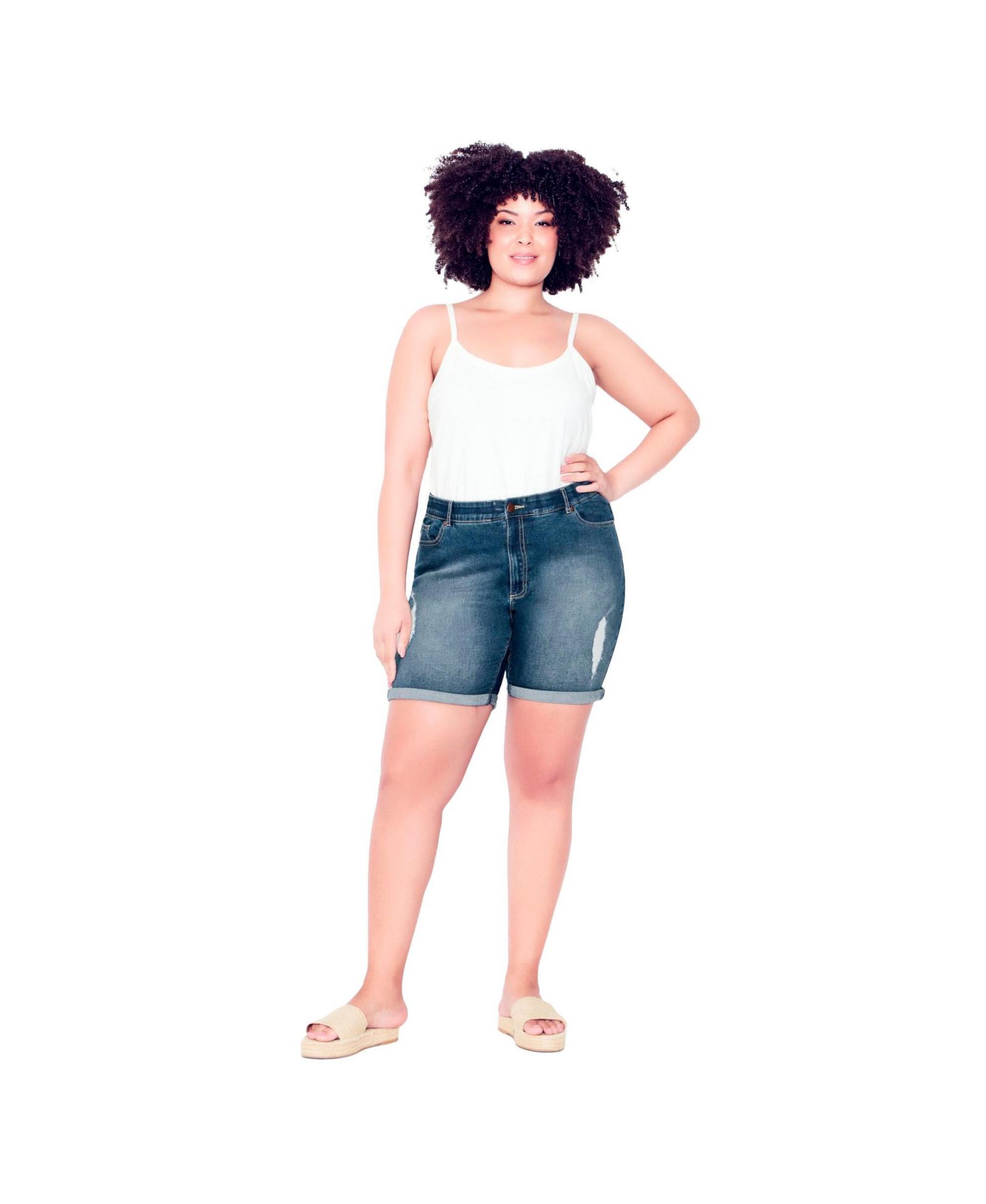AVENUE Women's Giana Ripped Short