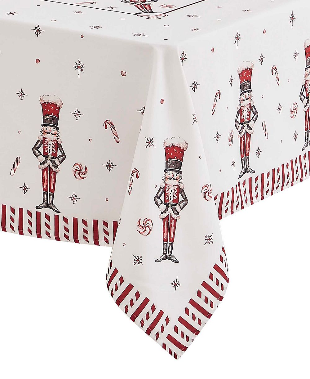 Avanti Nutcracker Candy Tablecloth, 60" x 144"