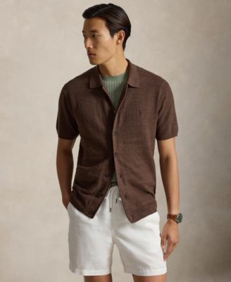 Мужская рубашка Polo Ralph Lauren Cotton-Linen Cardigan