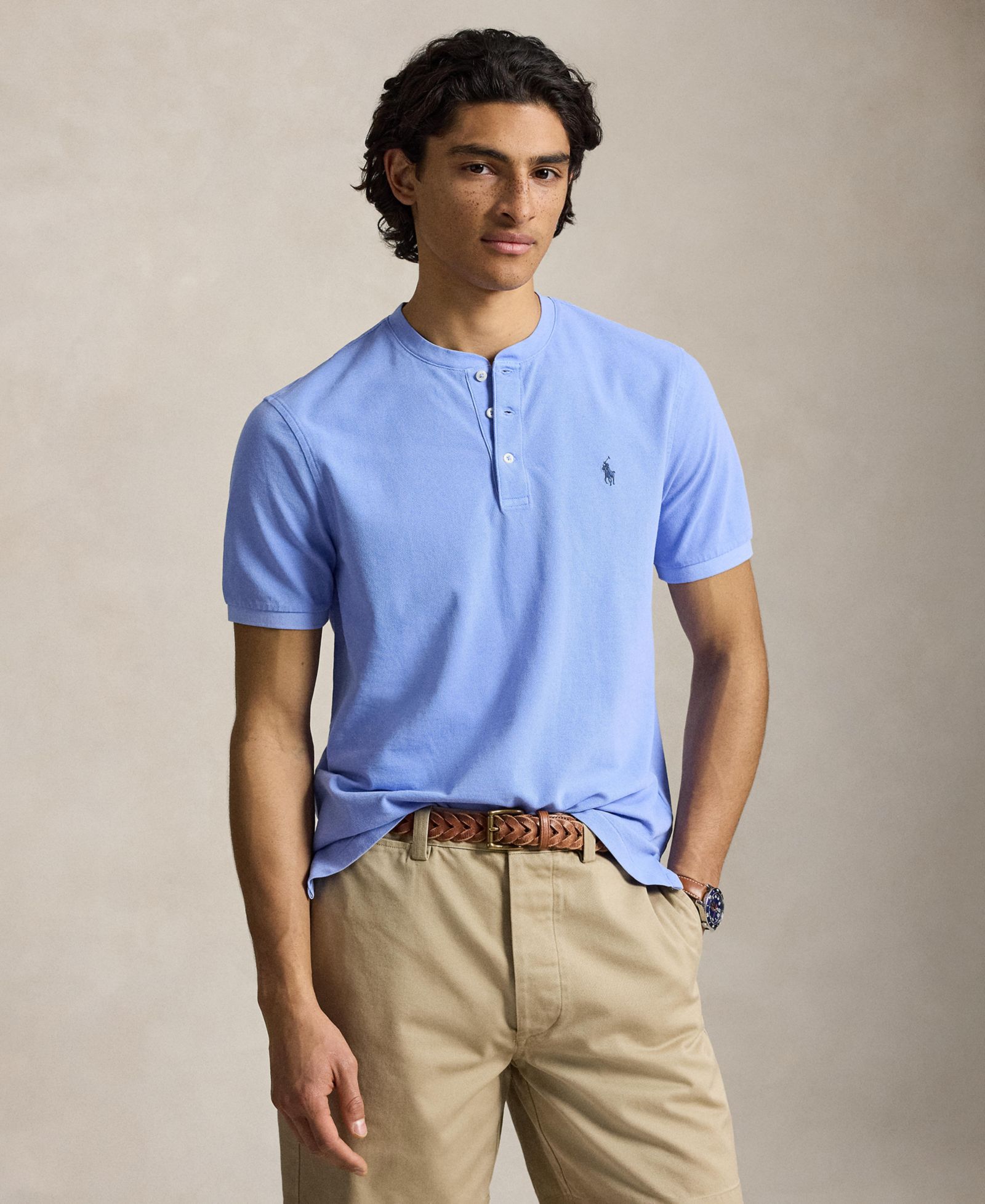 Polo Ralph Lauren Men's Featherweight Mesh Henley Shirt