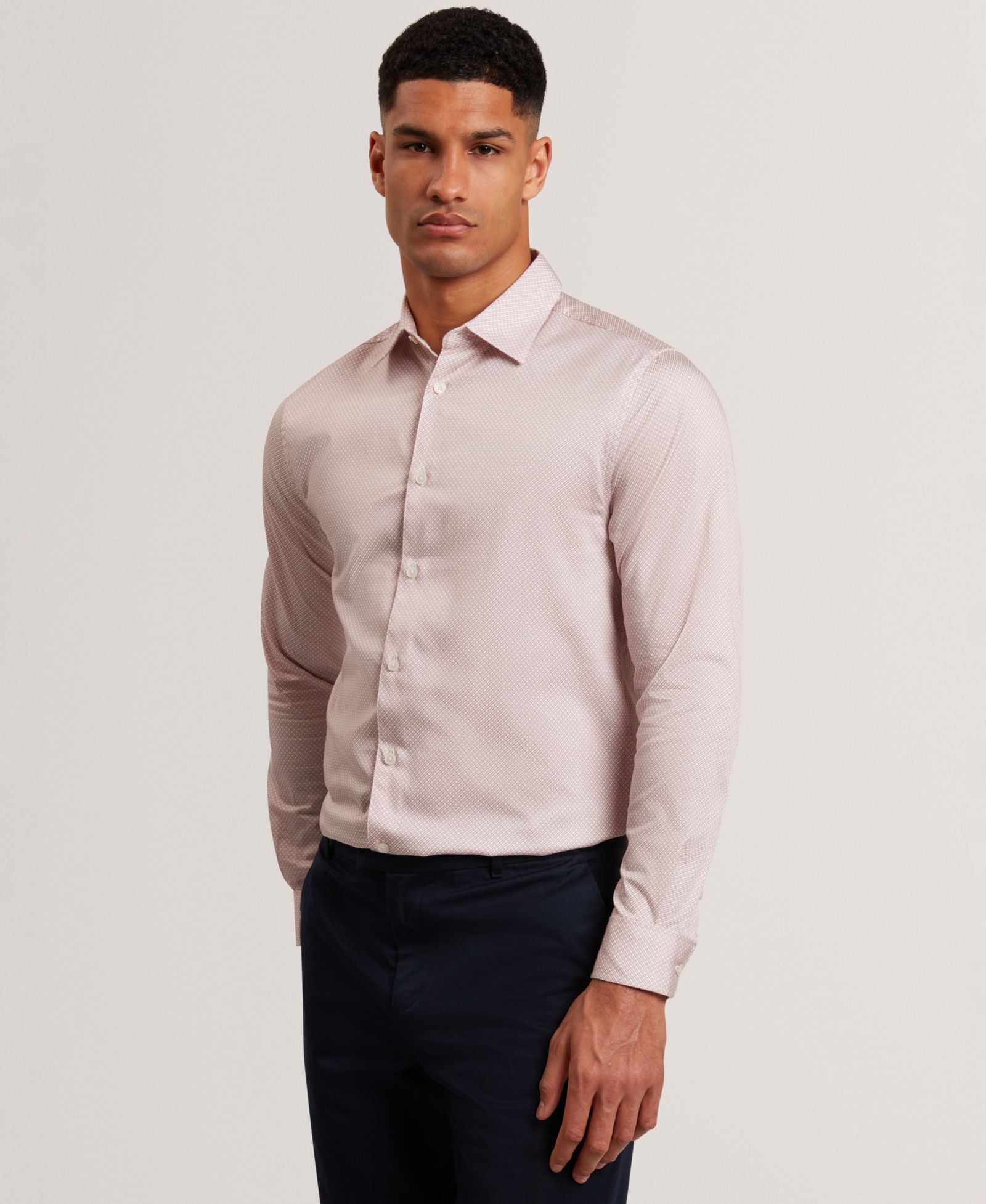 Мужская рубашка Ted Baker Olweno с длинным рукавом