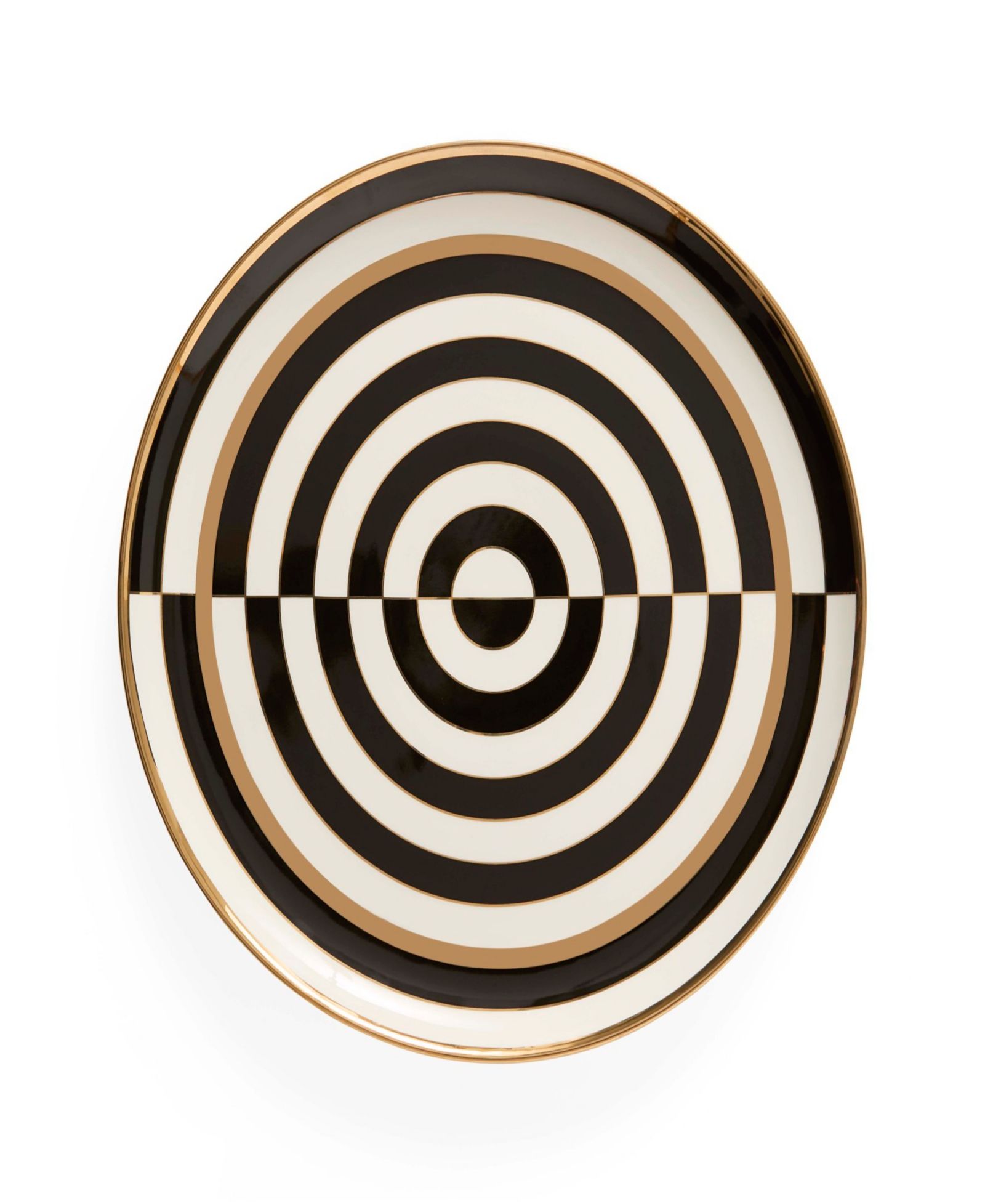 Круглое поднос для подачи Jonathan Adler Op Art 13.7"