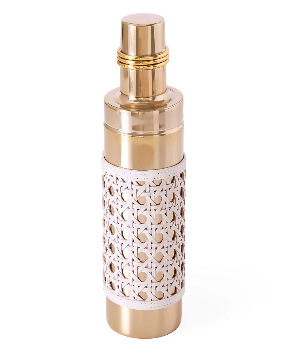 Jonathan Adler Basketweave 10" Cocktail Shaker