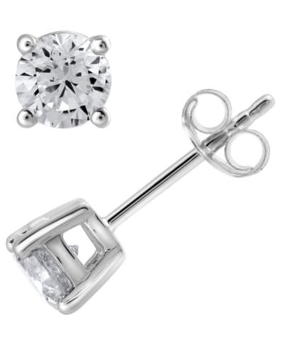Серьги-гвоздики Macy's Diamond 5/8 ct. t.w. в 14k White Gold