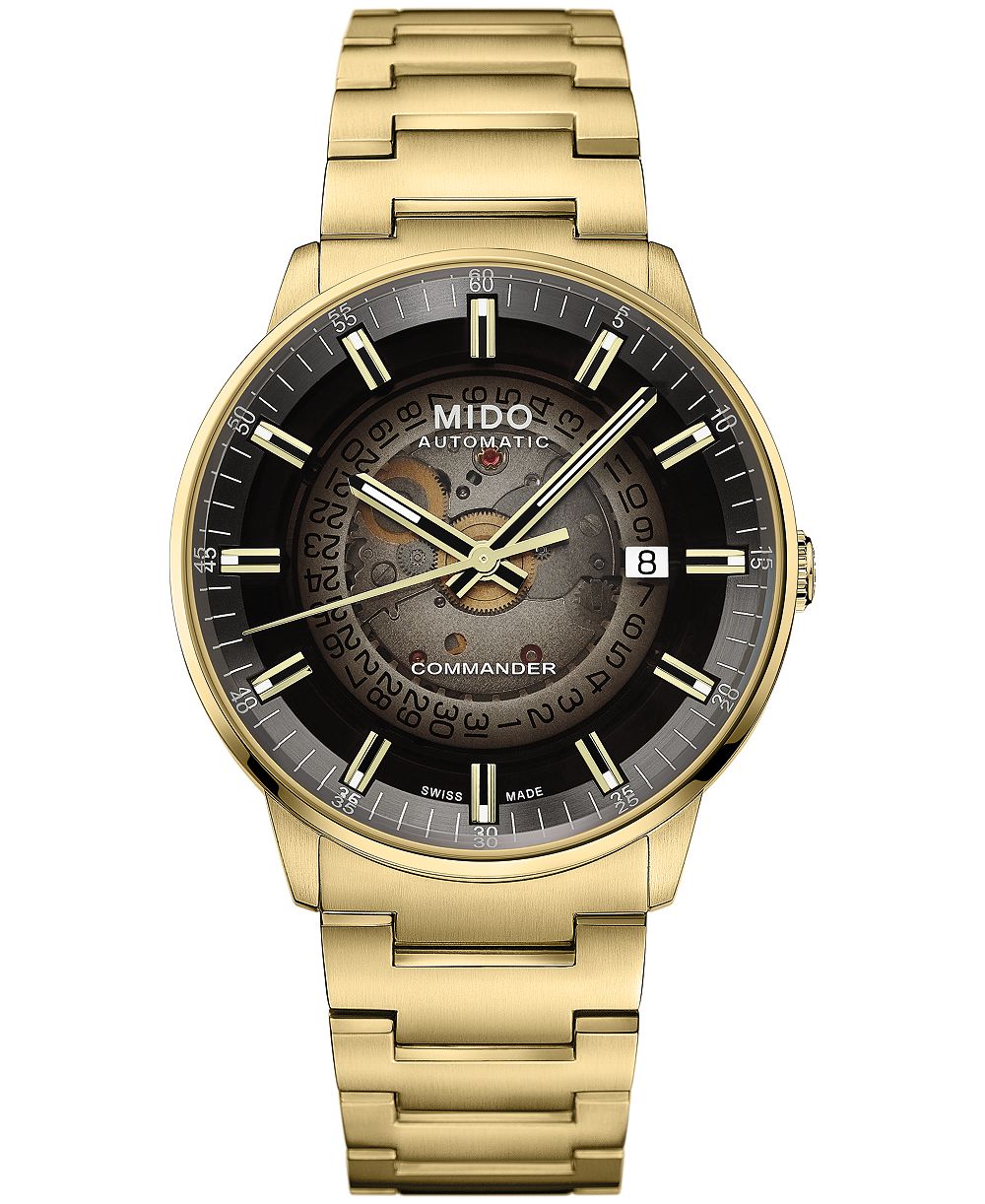 Mido Men's Swiss Automatic Commander Gradient Gold Stainless Steel Watch 40mm