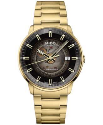 Mido Men's Swiss Automatic Commander Gradient Gold Stainless Steel Watch 40mm